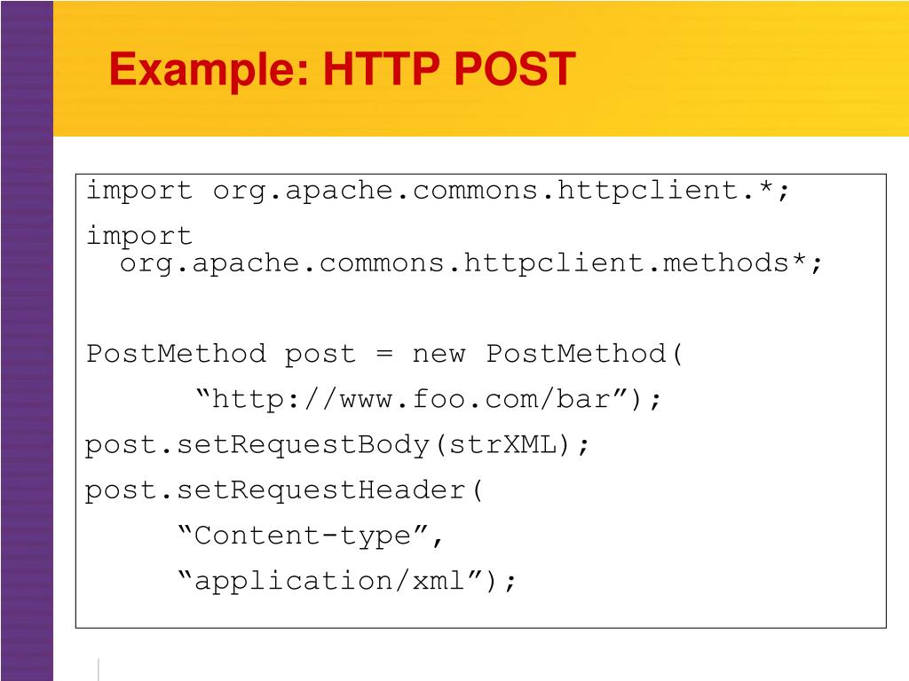 Apache commons httpclient api
