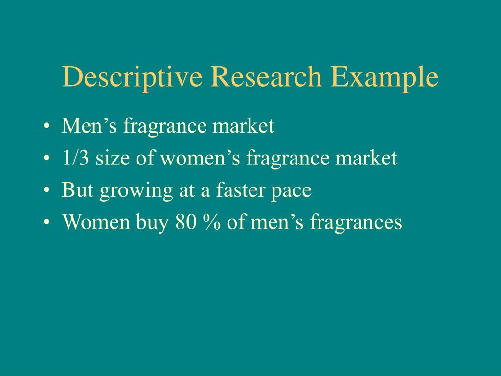 descriptive research in marketing