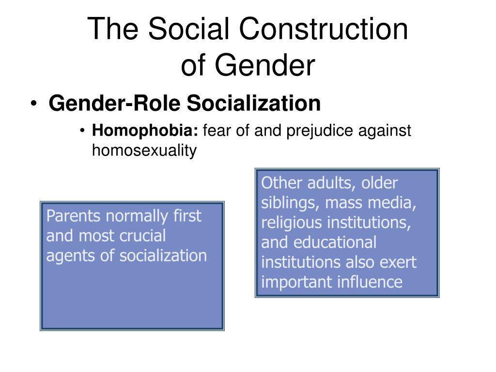 gender roles are a social construct