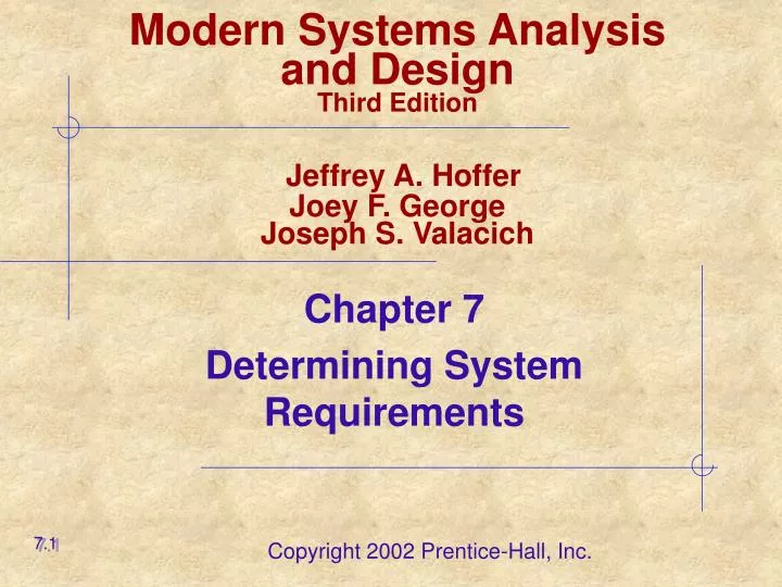 modern systems analysis and design third edition jeffrey a hoffer joey f george joseph s valacich n.