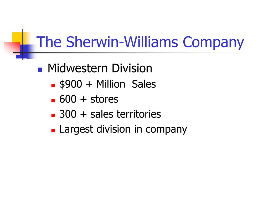 PPT - The Sherwin-Williams Company PowerPoint Presentation, free download - ID:407237