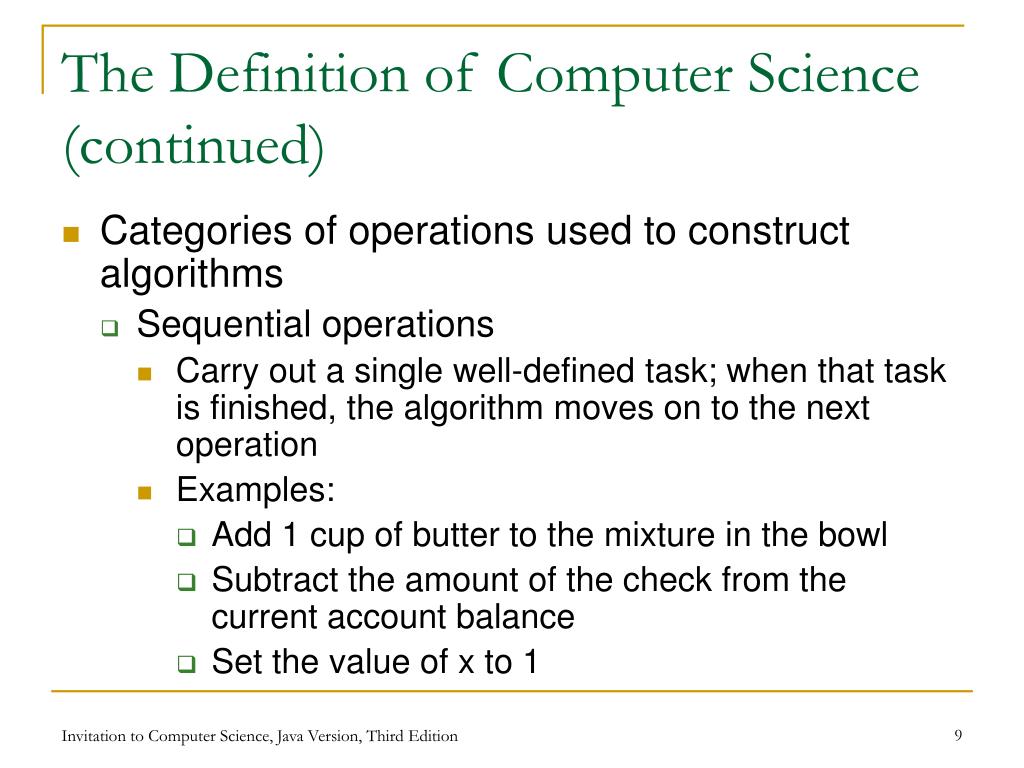 computer science definition essay