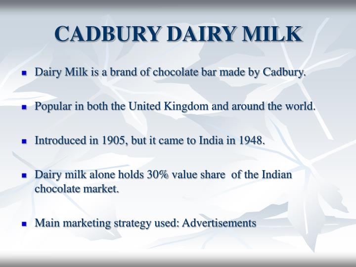 cadbury dairy milk case study ppt