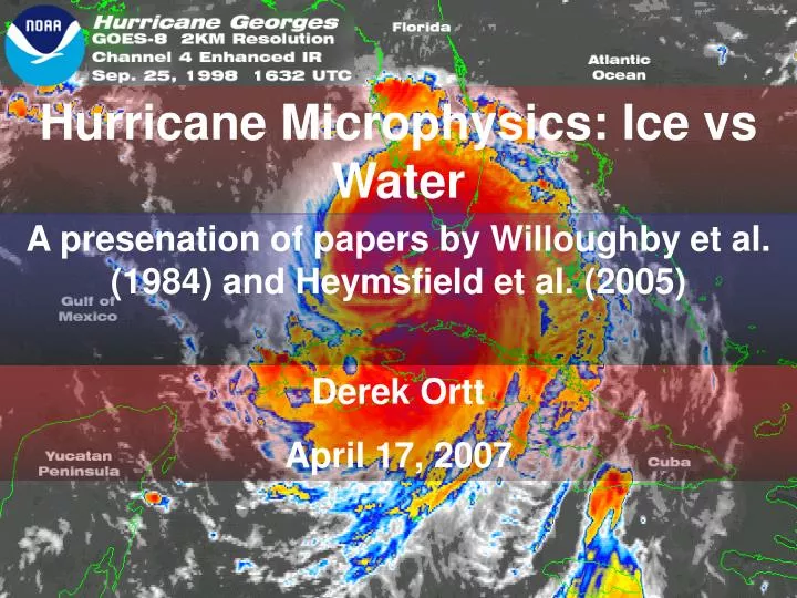 hurricane microphysics ice vs water n.