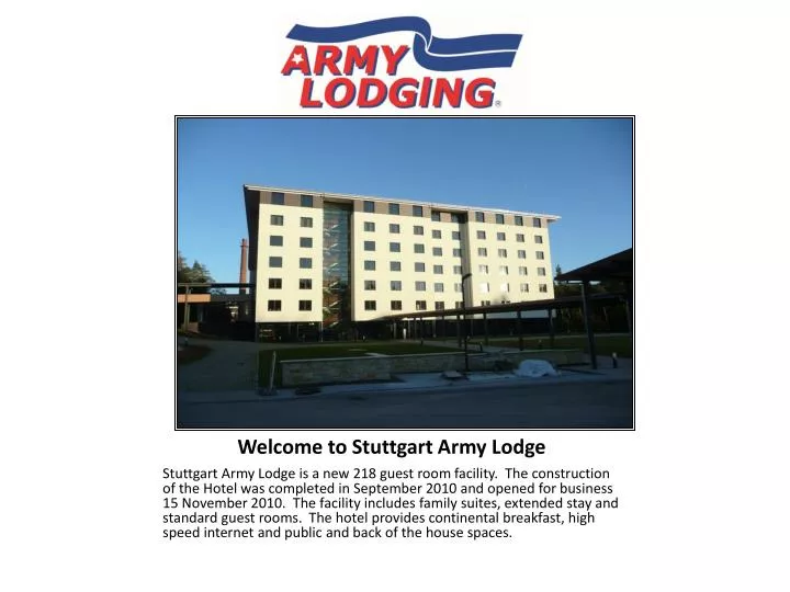 welcome to stuttgart army lodge n.