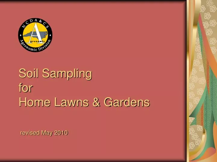 soil sampling for home lawns gardens n.