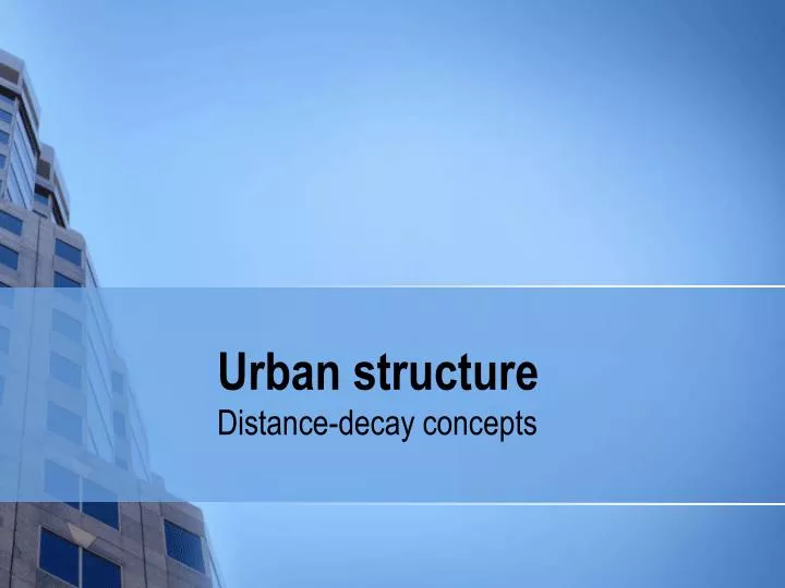 urban structure n.