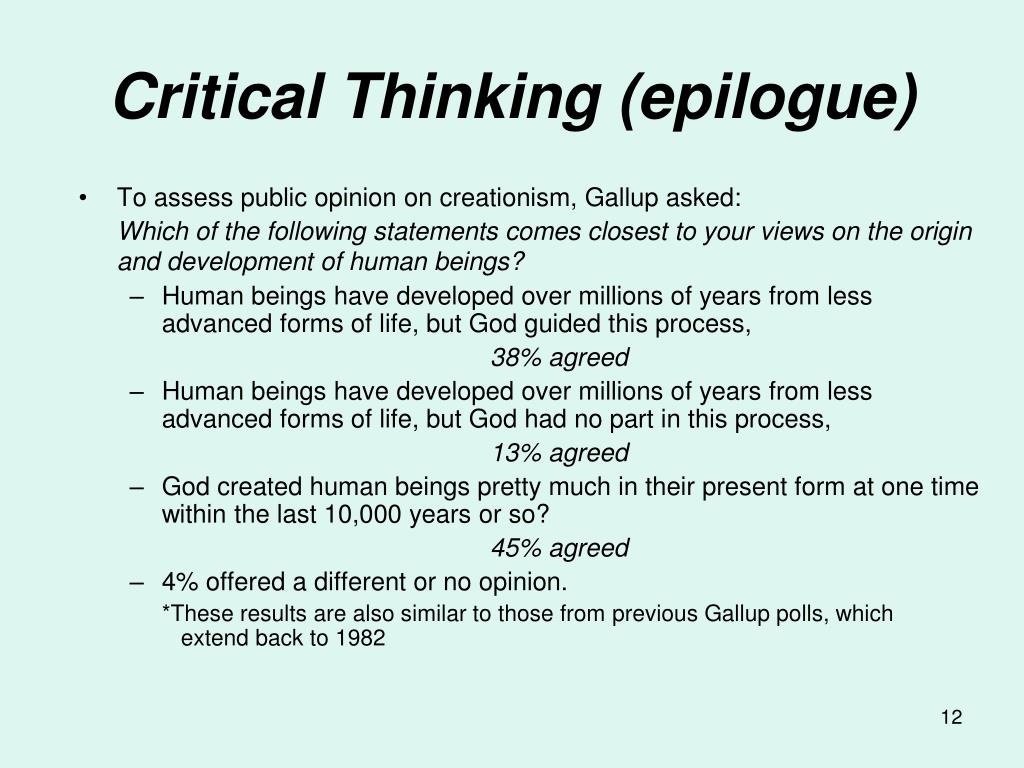 critical thinking definition geology