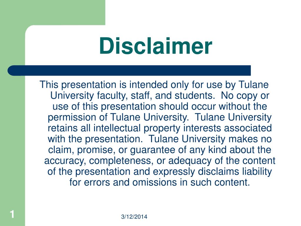 PPT Disclaimer PowerPoint Presentation Free Download ID 410594