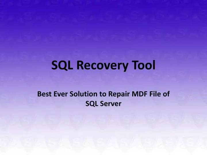 sql recovery tool n.