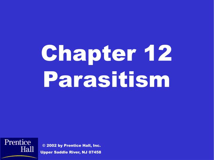 chapter 12 parasitism n.