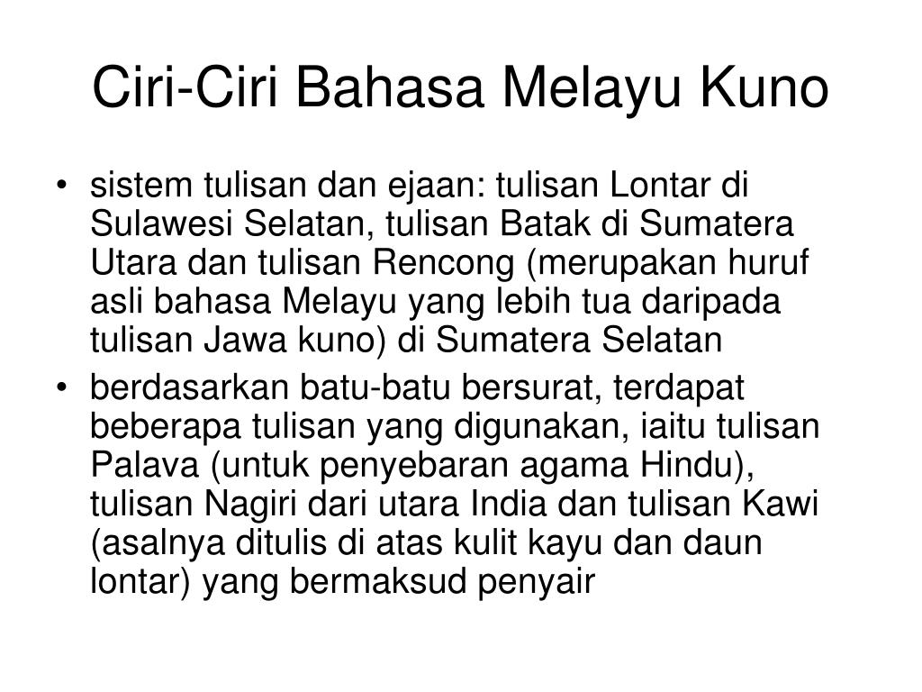 PPT - Bahasa Melayu Kuno PowerPoint Presentation, free ...