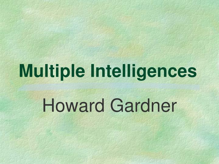 multiple intelligences n.