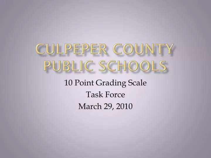 culpeper county public schools n.