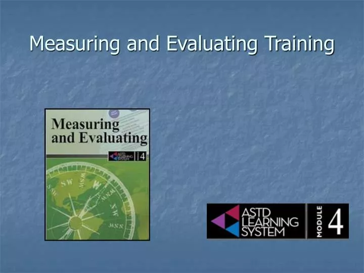 measuring and evaluating training n.