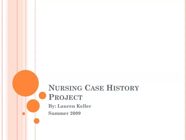 nursing history in case study
