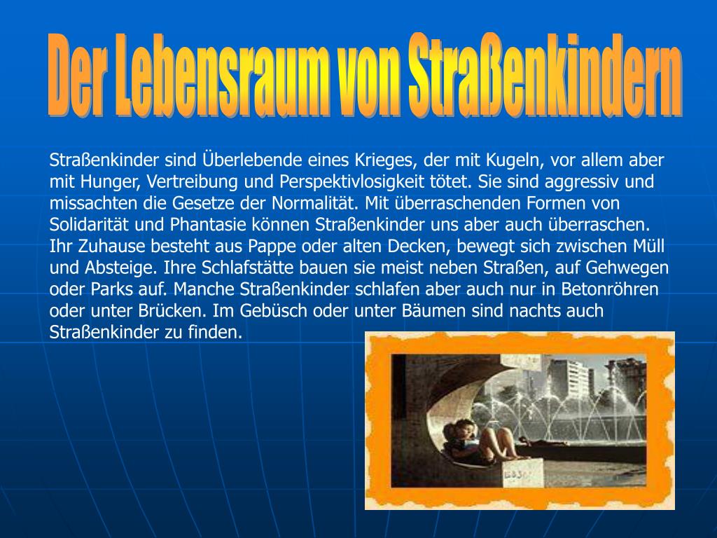 Ppt Strassenkinder Verlorene Kinder Powerpoint Presentation