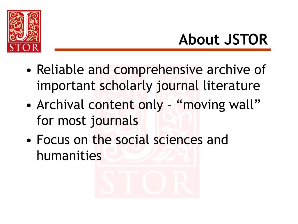 jstor research articles