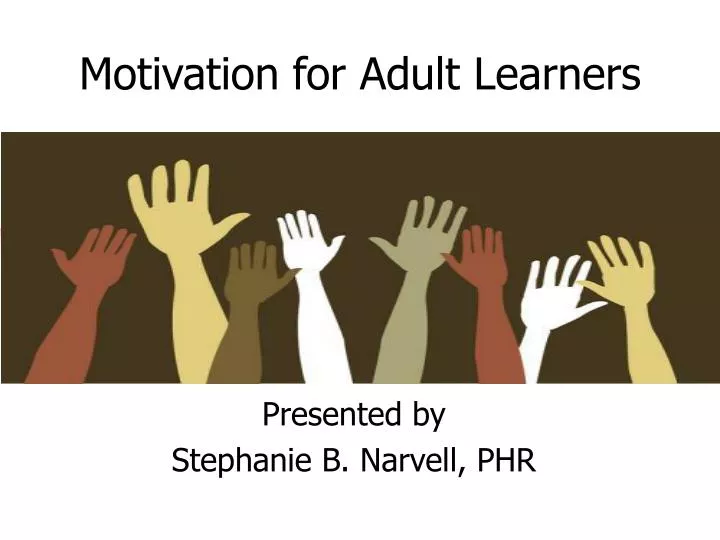 Adult Education Motivation 100