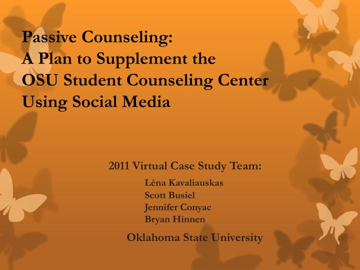 passive counseling a plan to supplement the osu student counseling center using social media n.