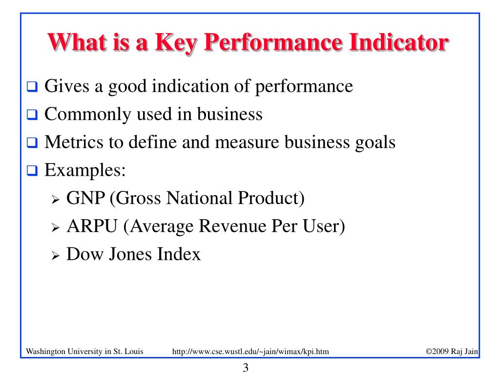 PPT - Application Key Performance Indicators for Mobile WiMAX ...