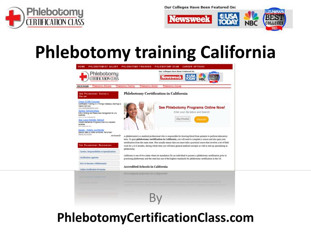 Ppt Phlebotomy Training California Powerpoint Presentation Free Download Id 415731