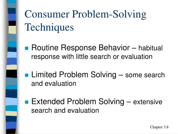 consumer problem solving techniques