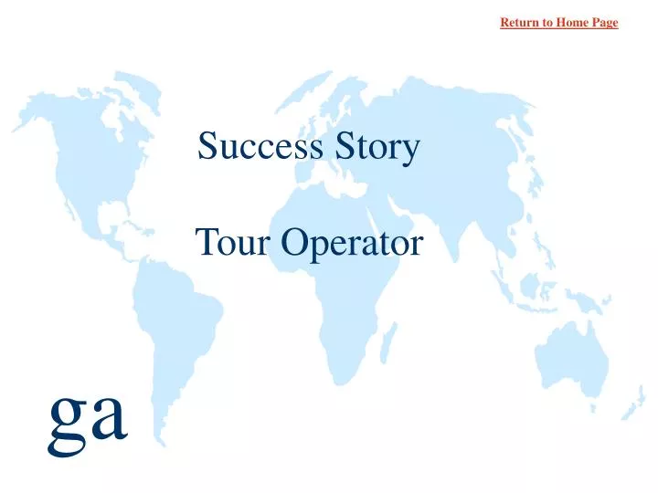 success story tour operator n.