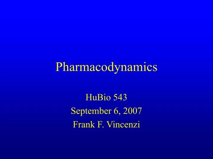 pharmacodynamics n.
