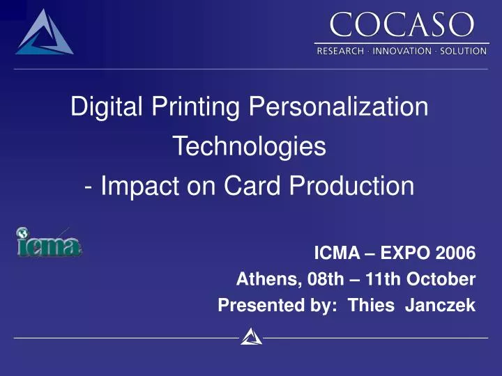 digital printing personalization technologies impact on card production n.