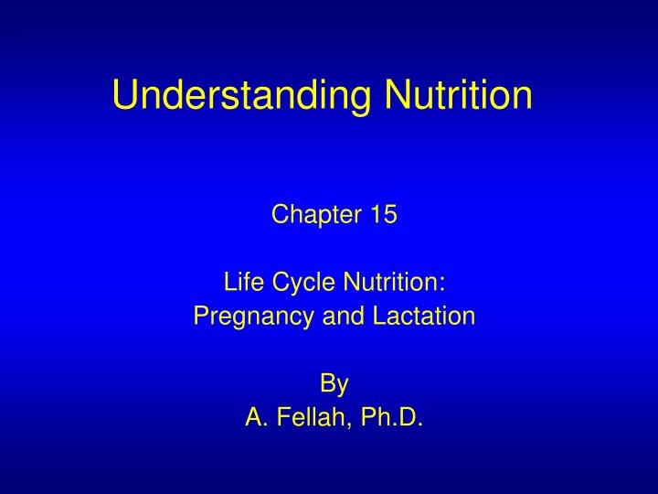 understanding nutrition n.