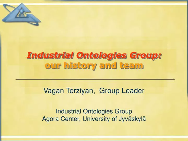 industrial ontologies group our history and team n.