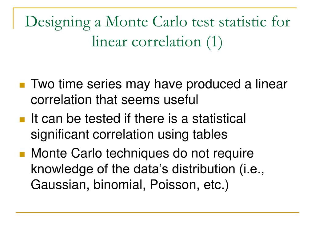 PPT Significance Testing Using Monte Carlo Techniques PowerPoint