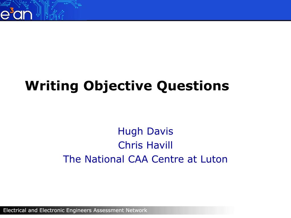 objective of essay questions