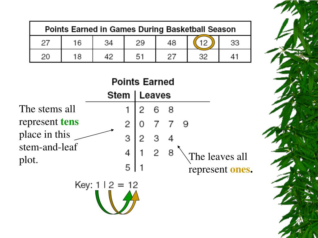 How To Make A Stem And Leaf Diagram Stem Leaf Plots Powerpoi