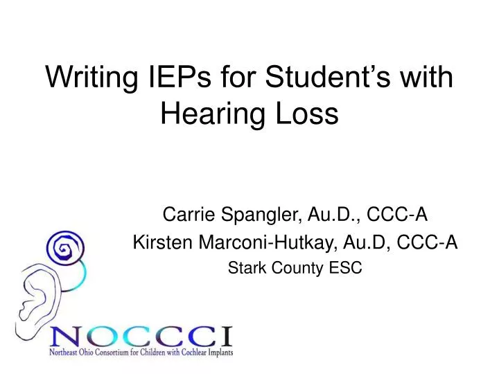 writing ieps for student s with hearing loss n.