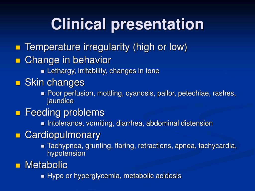 clinical presentation of meaning