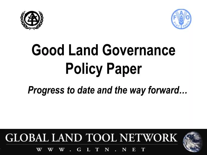 good land governance policy paper n.