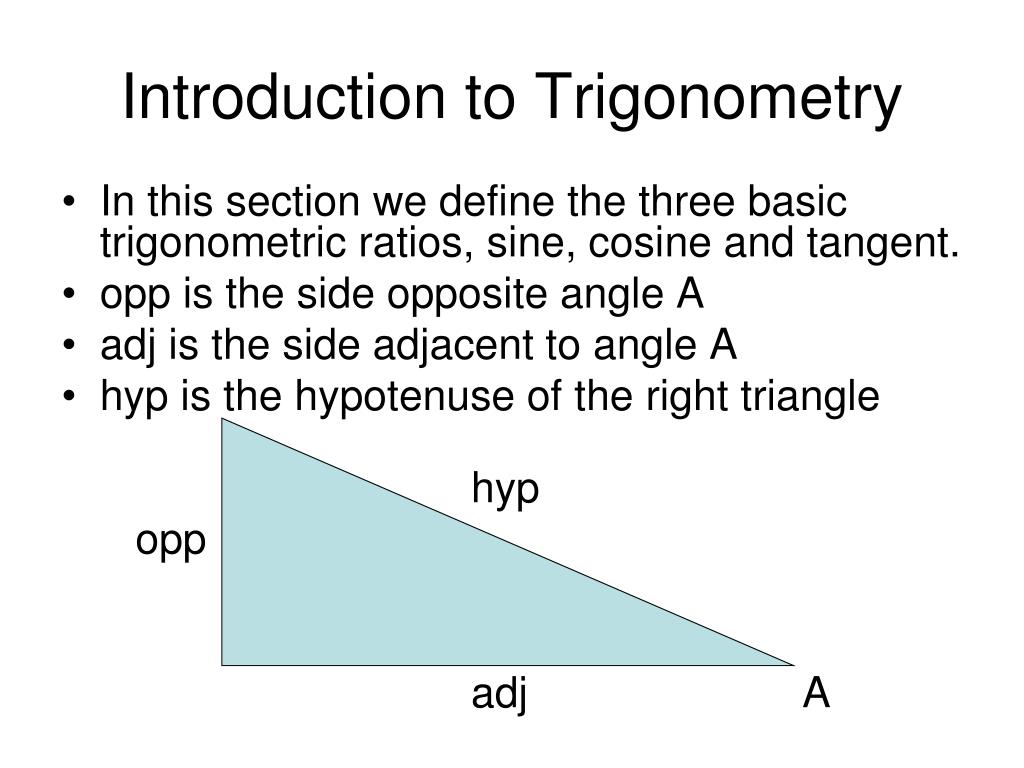 powerpoint presentation on trigonometry