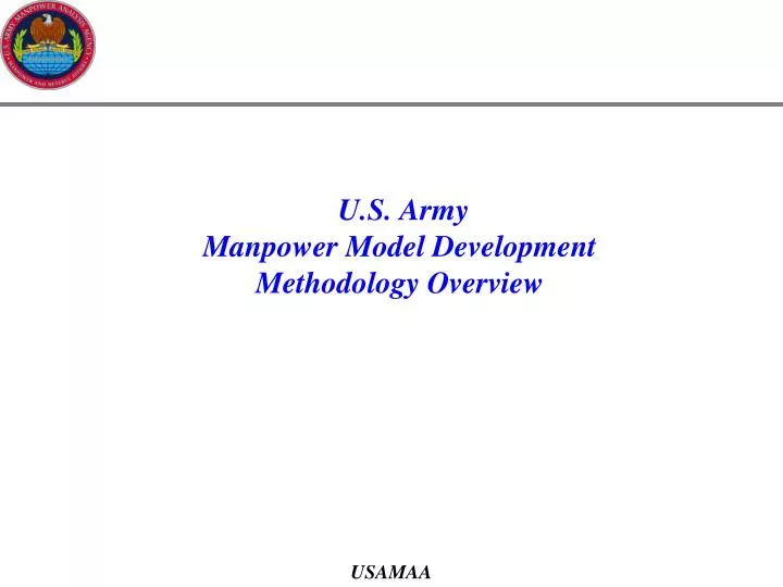 u s army manpower model development methodology overview n.