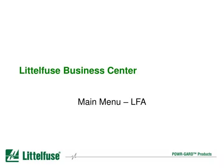 littelfuse business center n.