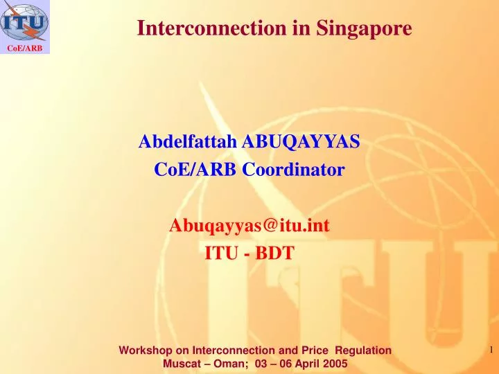 interconnection in singapore n.