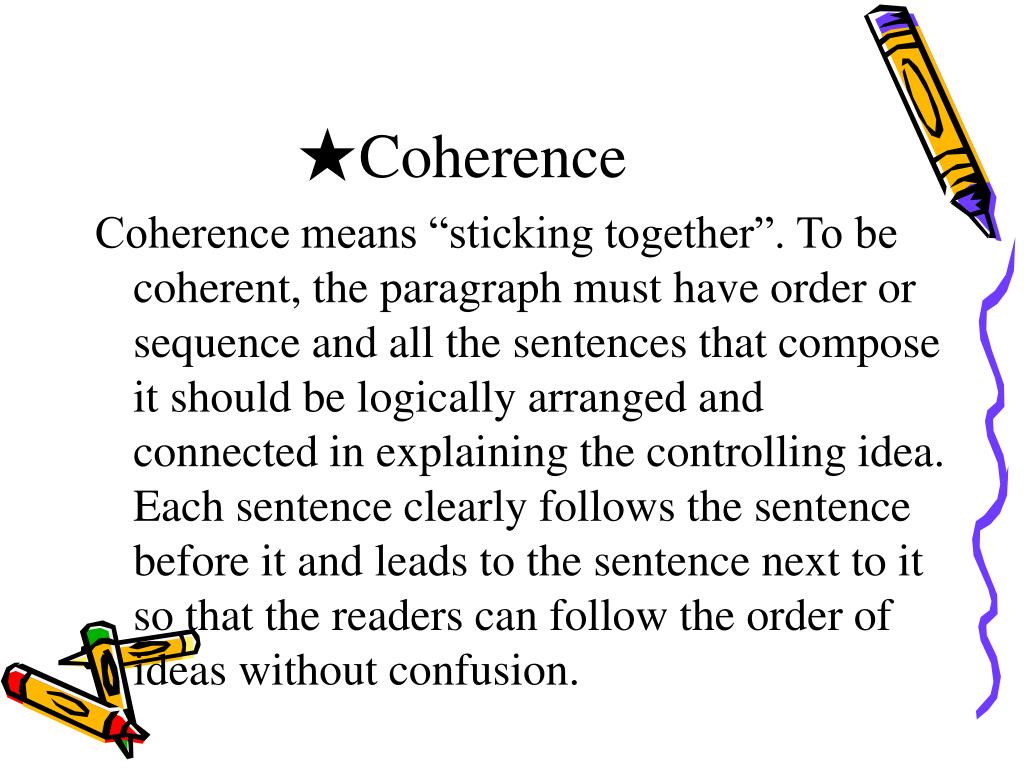 what is meant by coherent essay