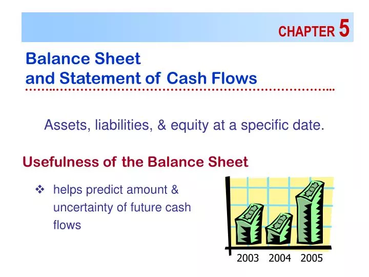 chapter 5balance sheet and statement of chapter 5balance sheet and statement of
