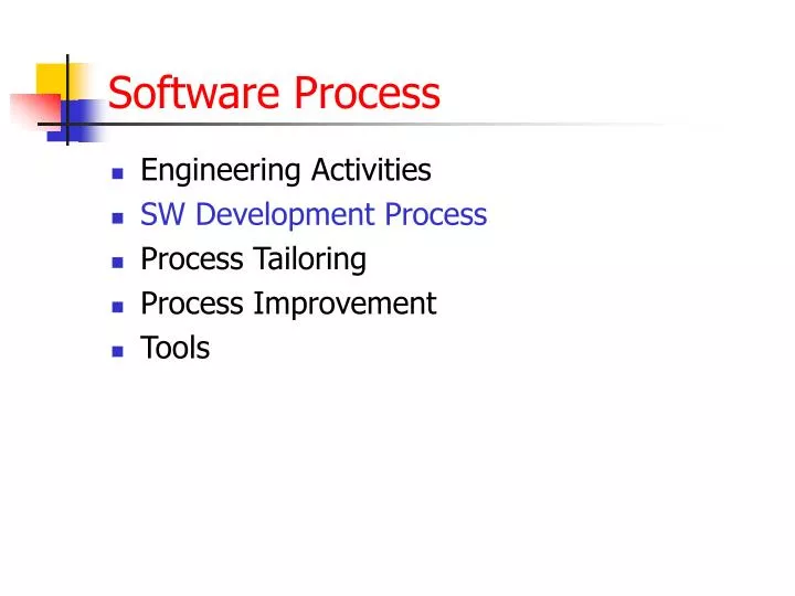 software process n.