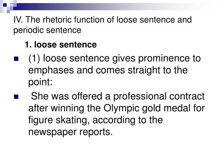 Loose And Periodic Sentences Worksheet Answers