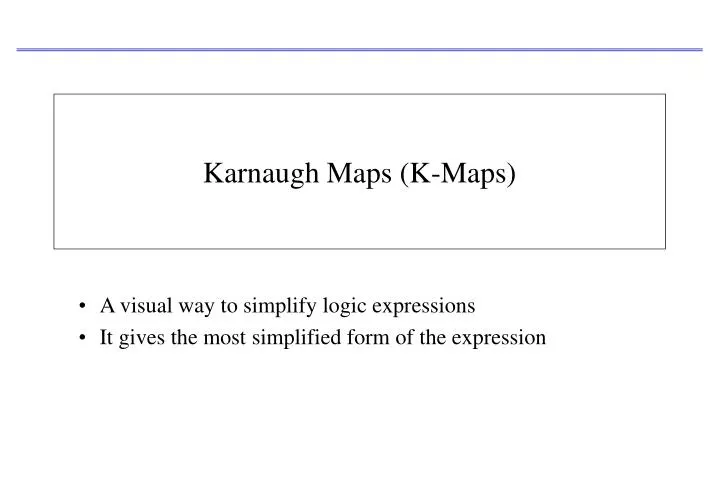 karnaugh maps k maps n.