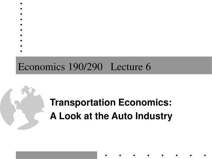 economics 190 290 lecture 6 n.