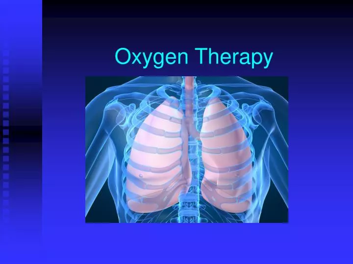 oxygen therapy n.