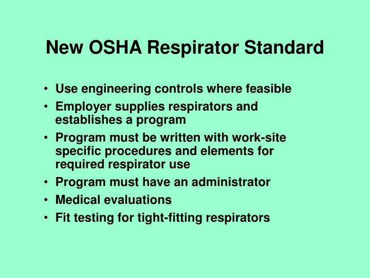 PPT Respiratory Protection and Personal Protective Equipment